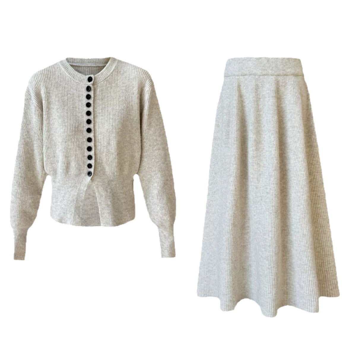 Damen Strickjacke mit Knopfdetails und eleganter Silhouette WW