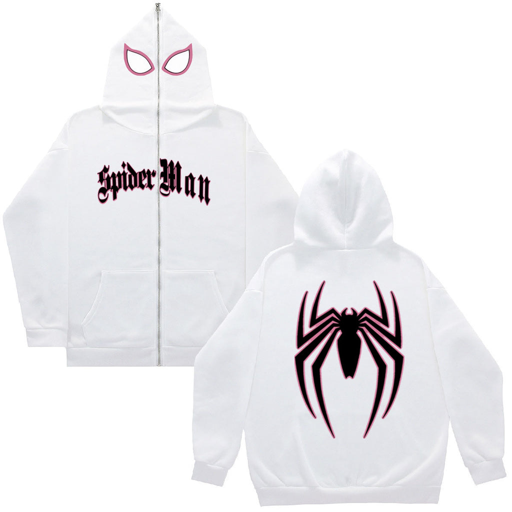 Damen Kapuzenjacke im Spider-Man Design mit auffälligem Grafikmotiv WW