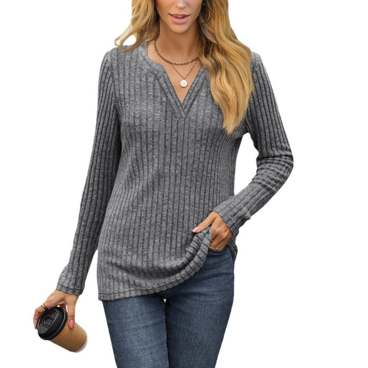 Damen gestreifter Pullover im lässigen Schnitt von W&W Mode