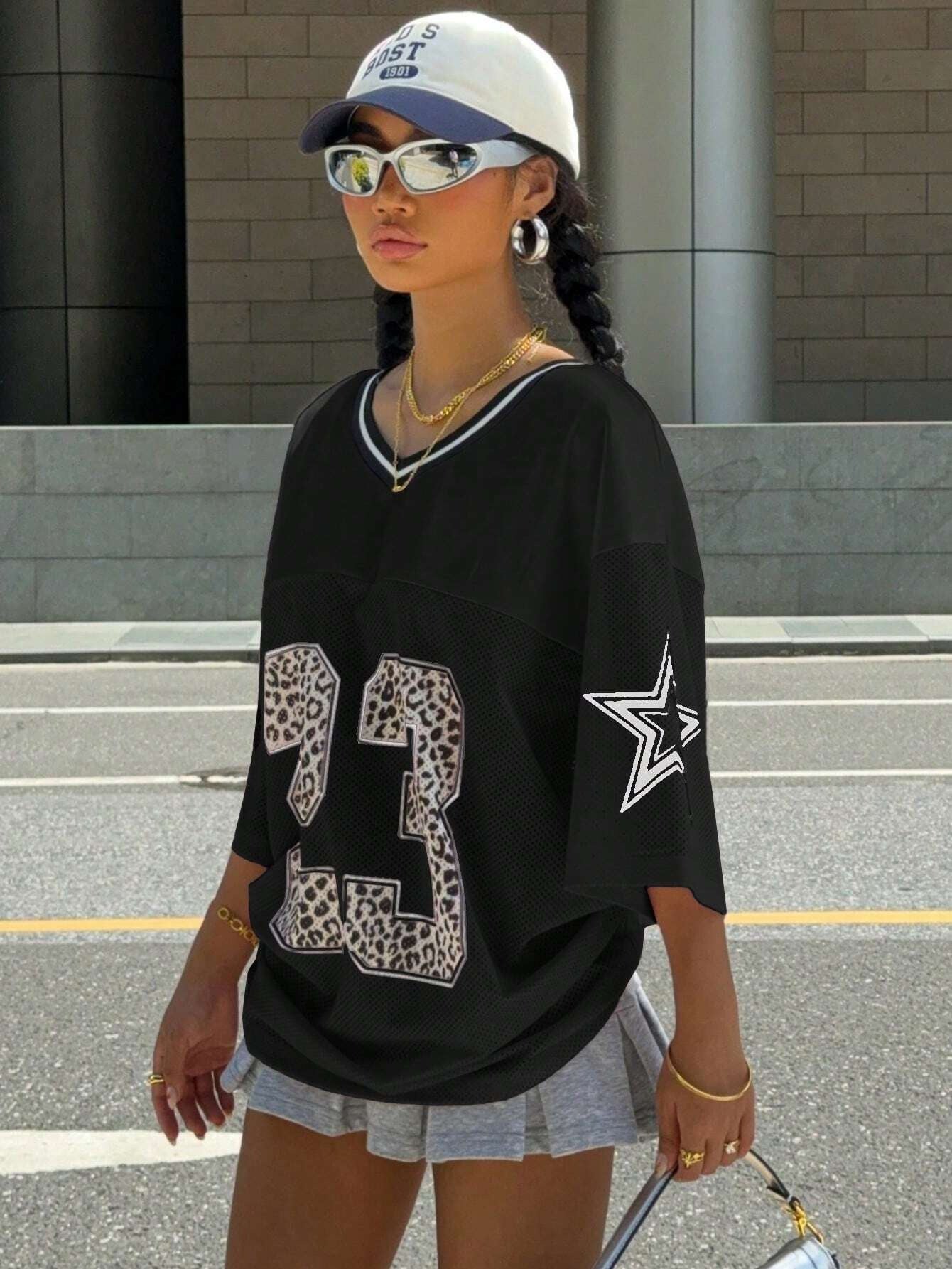 WW | Jersey Shirt Mit Animal Print Sportlich, Trendy & Streetstyle Ready