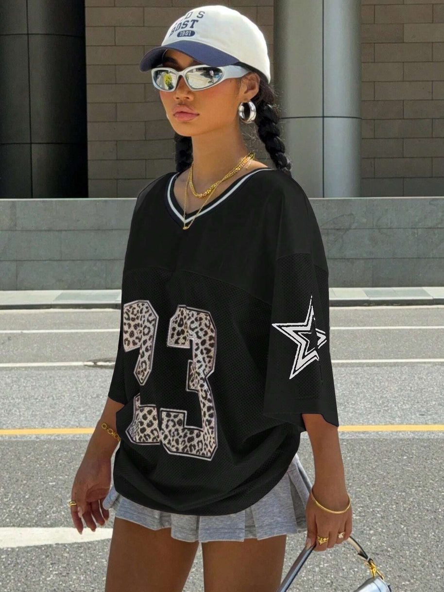 WW | Jersey Shirt Mit Animal Print Sportlich, Trendy & Streetstyle Ready