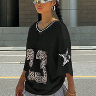 WW | Jersey Shirt Mit Animal Print Sportlich, Trendy & Streetstyle Ready