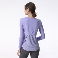 Damen Atmungsaktives Langarm-Sportshirt mit UV-Schutz und feuchtigkeitsableitender Technologie WW