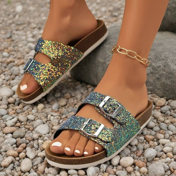 W&W Mode - Glitzersandalen