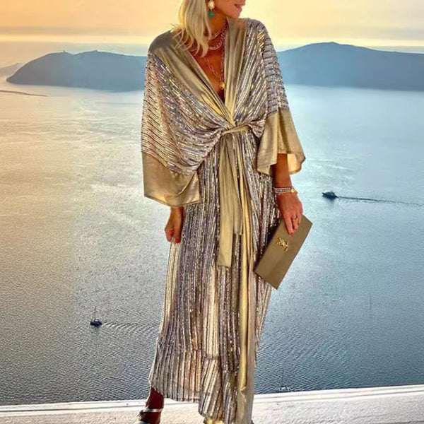Damen Schimmernder Kaftan mit luxuriösen Details WW