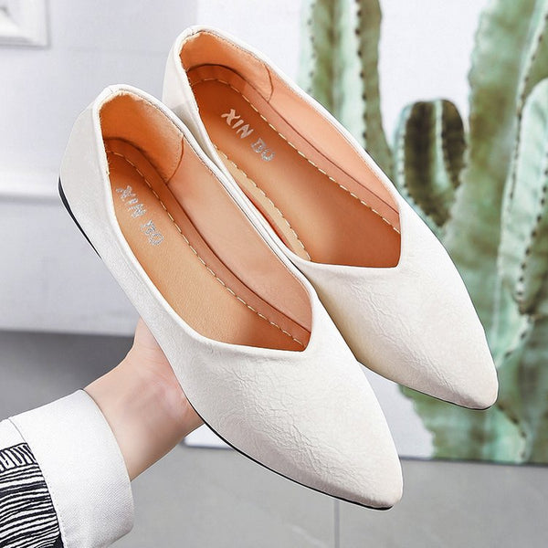 Damen Ballerinas mit elegantem spitzem Design und komfortablem Fußbett W&W