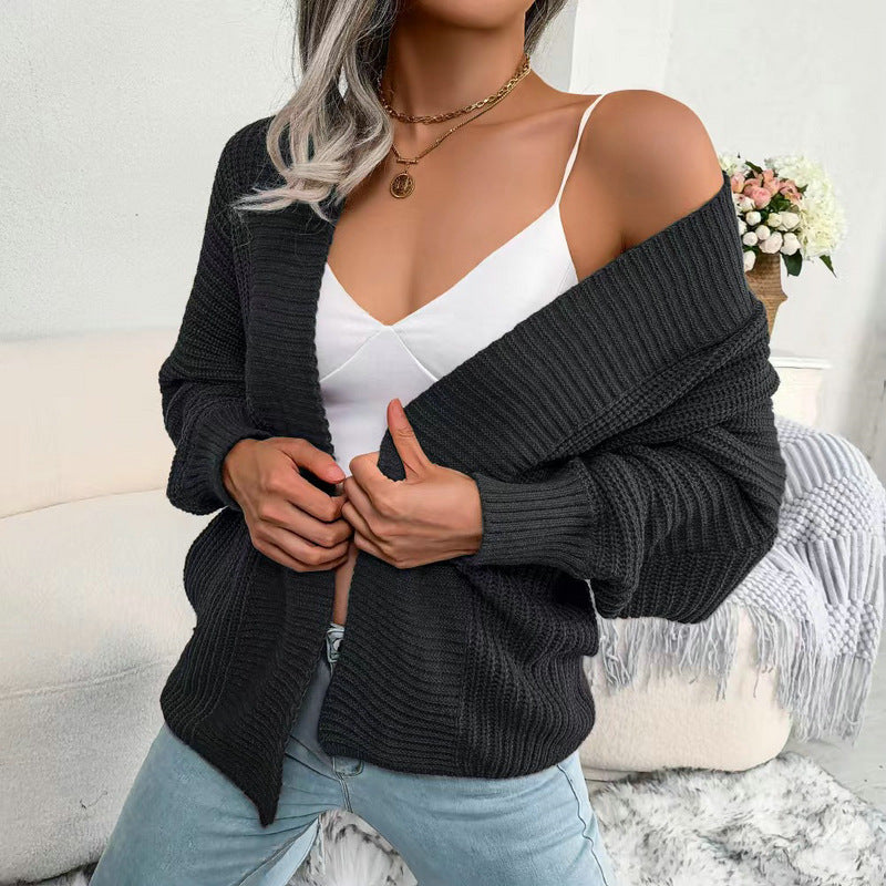 Damen Strickjacke mit oversized Schnitt WW