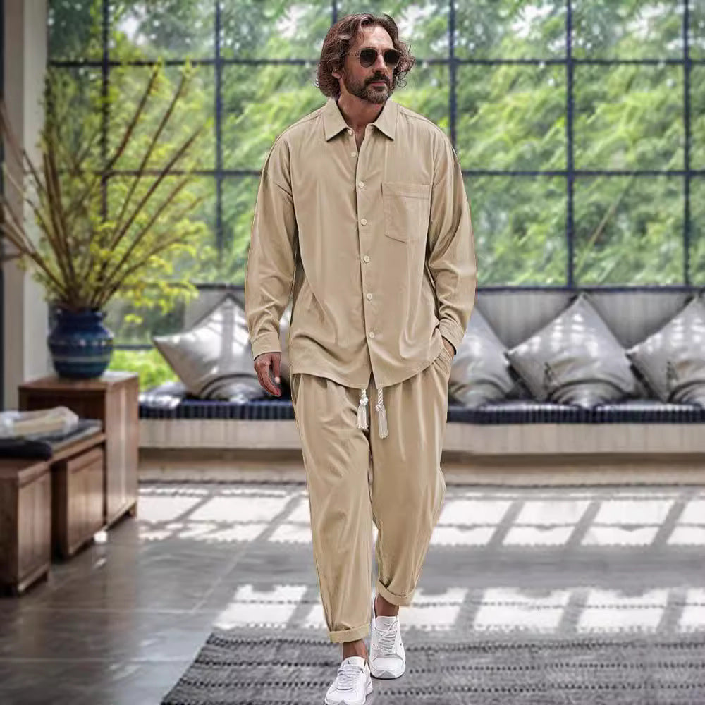 Herren Freizeitanzug im modernen Oversize-Schnitt mit hochwertiger Baumwollmischung WW
