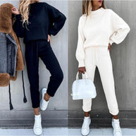 Damen Sportliches Jogginganzug-Set mit komfortablem Schnitt und hohem Kragen WW