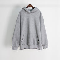 Damen Bequemer oversized Kapuzenpullover mit Kängurutasche WW