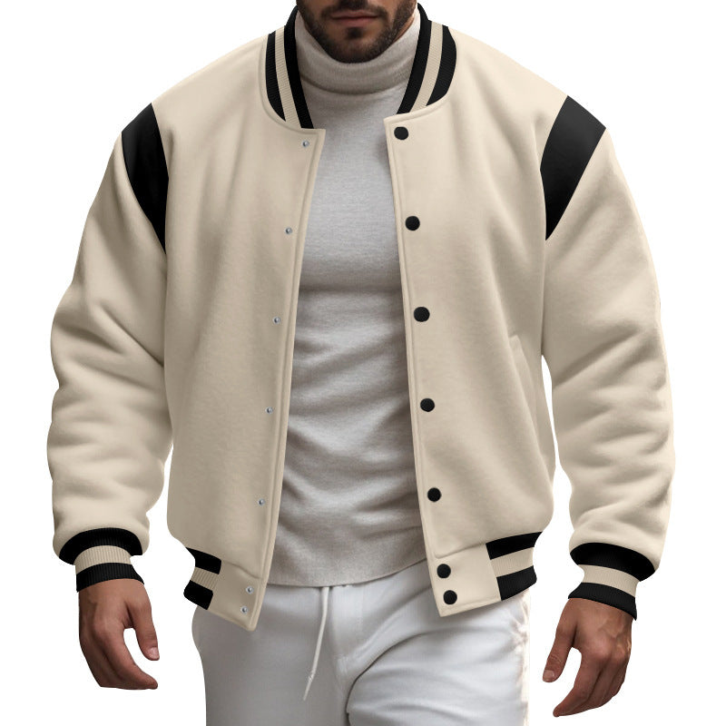 Herren sportliche Collegejacke WW