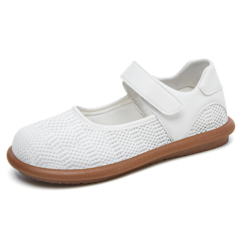 Femme Klettverschluss Atmungsaktive Mary Jane Schuhe WW