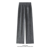 Damen weite Haremshose mit elastischem Bund und trendy Zickzackmuster WW