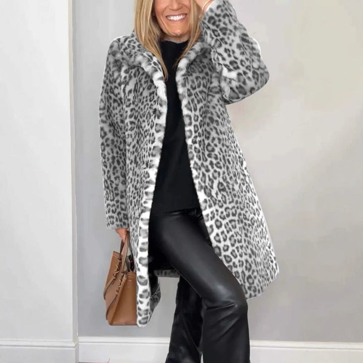 W&W Mode | Leopardenmuster Plüschmantel