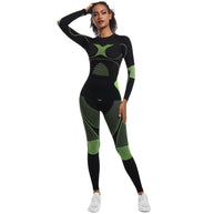 Damen Athletisches Kompressions-Set mit atmungsaktivem Elastic-Werkstoff WW