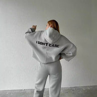 Damen bequemer Hoodie mit weitem Schnitt und praktischen Kängurutaschen WW