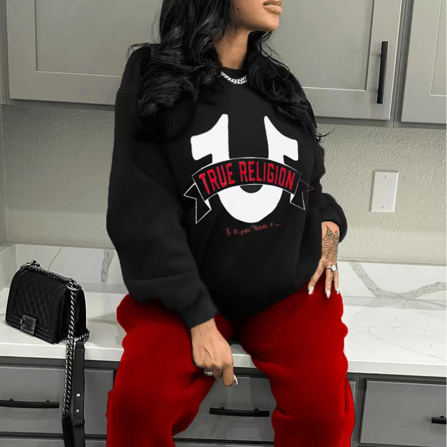 Damen Sportliches Sweatshirt- und Jogginghose-Set WW