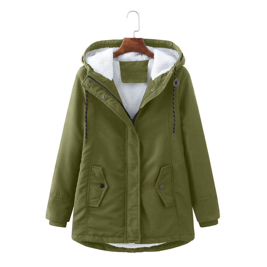 WW | Lässige Winterjacke mit Pelzfutter für Damen