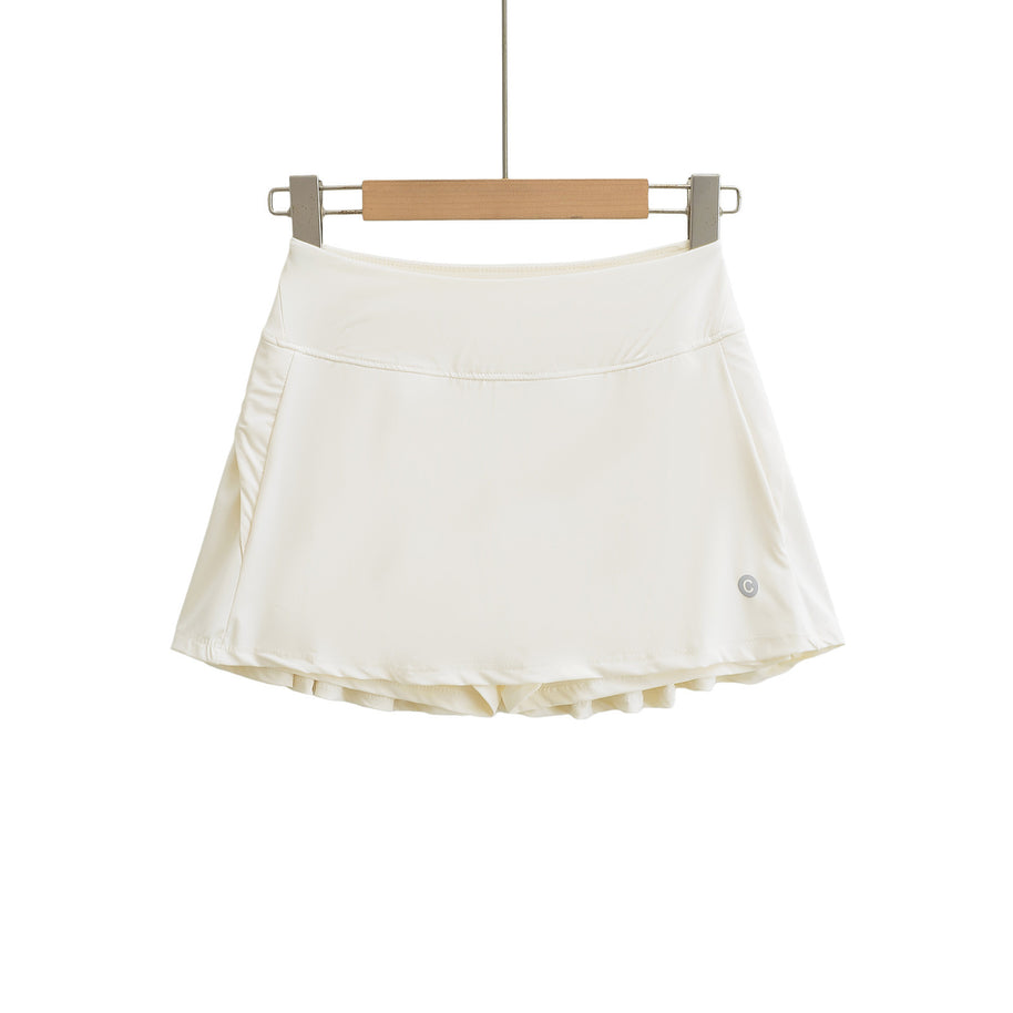 Damen Sportlicher Faltenrock mit integrierten Shorts WW