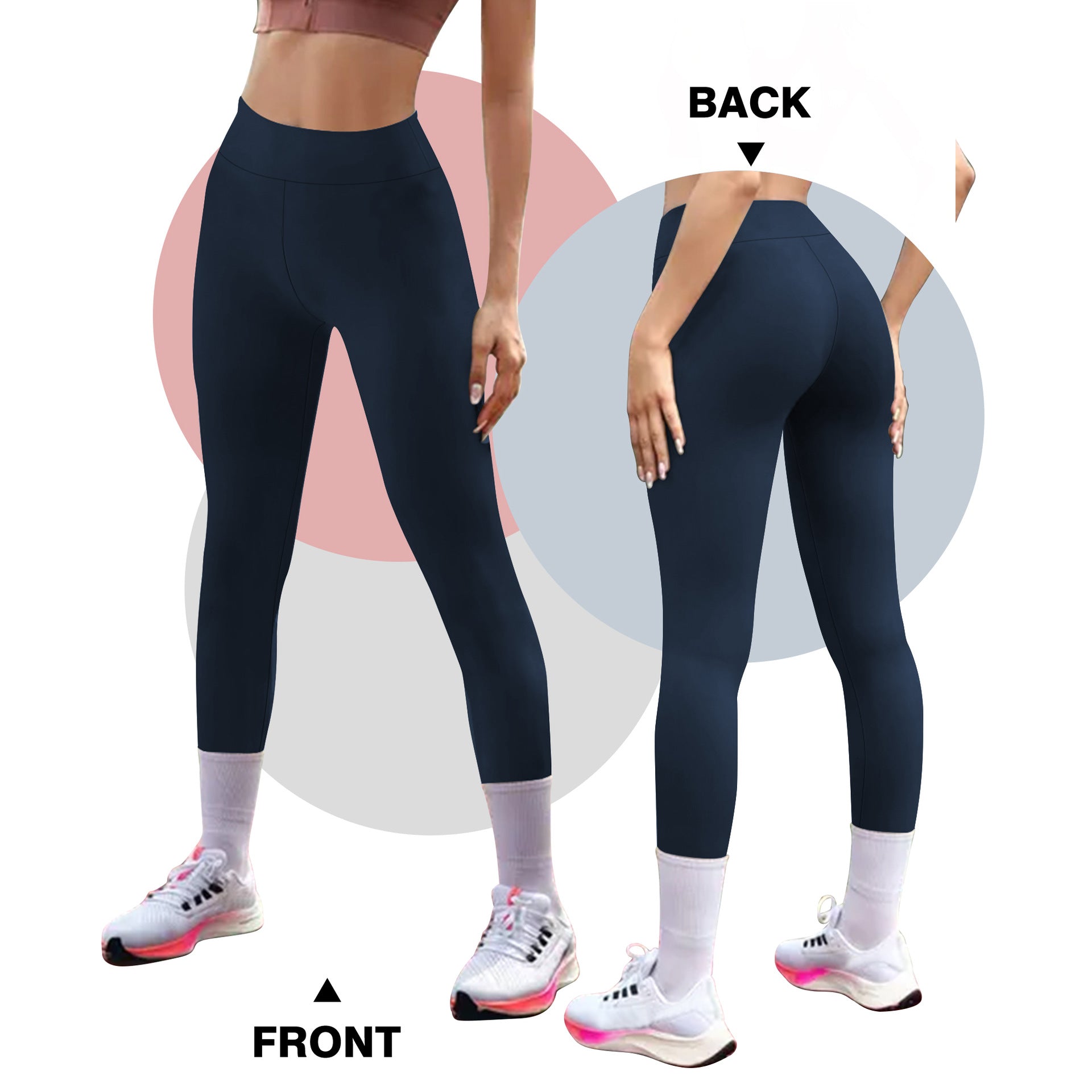 Damen Sportleggins mit hohem Bund und formendem Effekt WW