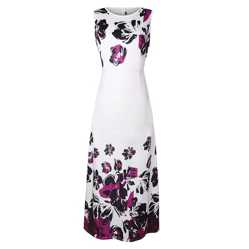 Damen Maxikleid mit floralem Print und praktischen Taschen WW