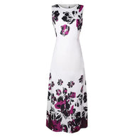 Damen Maxikleid mit floralem Print und praktischen Taschen WW