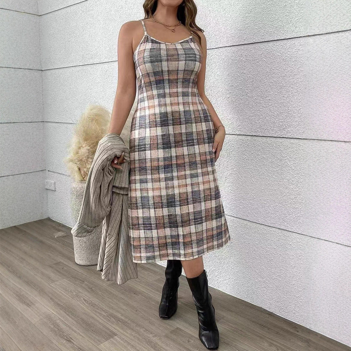 Damen Strickjacke mit asymmetrischem Schnitt und dekorativem Gürtel WW