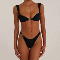 Damen Bikini-Set mit elegantem Gold-Detail WW