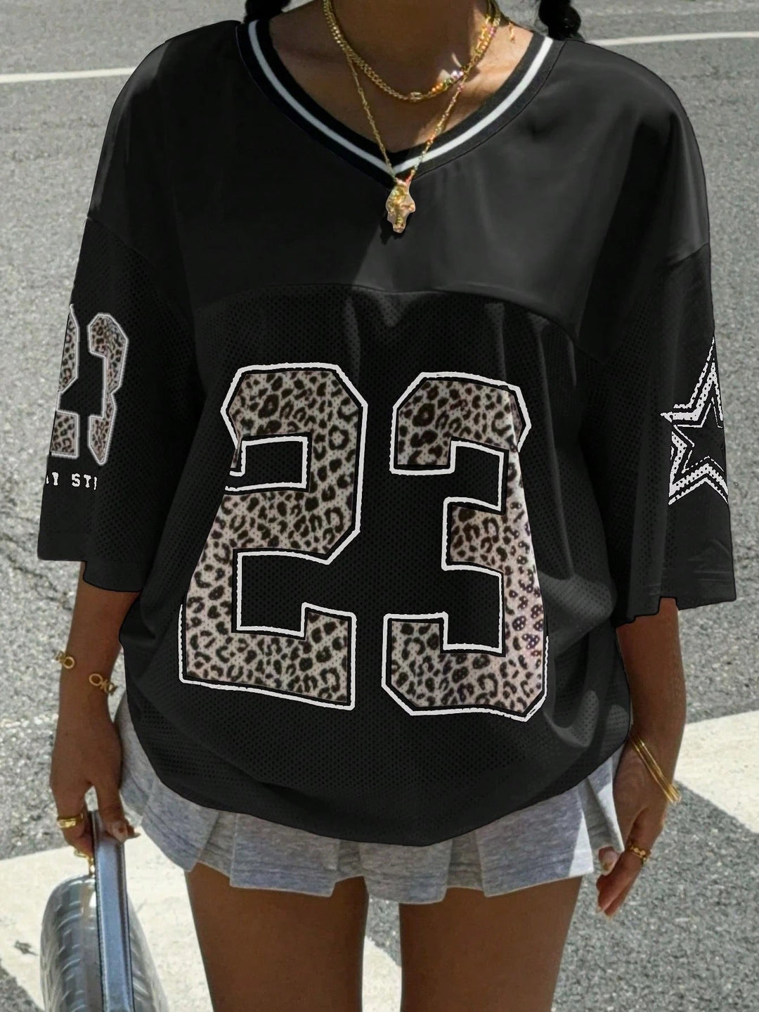 W&W Mode | Jersey Shirt Mit Animal Print Sportlich, Trendy & Streetstyle Ready