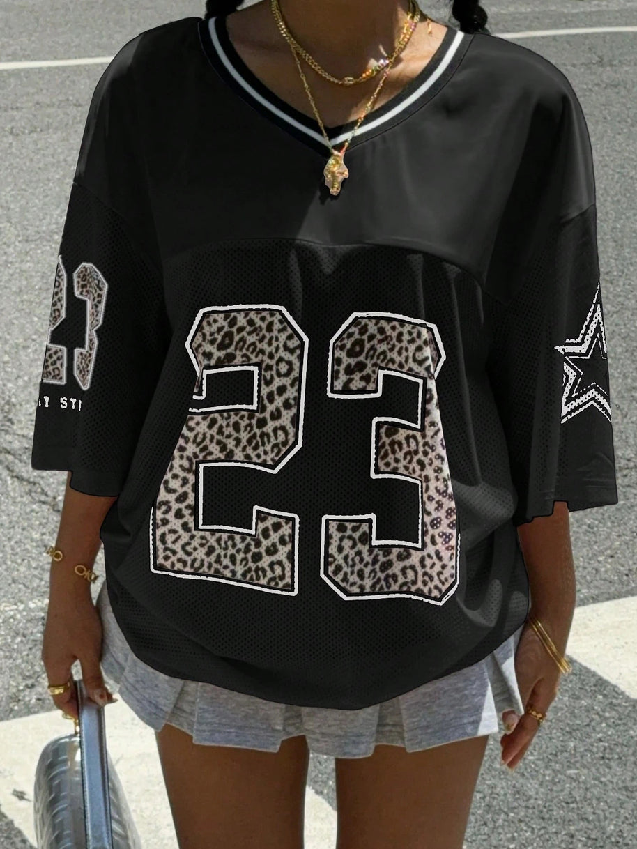 WW | Jersey Shirt Mit Animal Print Sportlich, Trendy & Streetstyle Ready