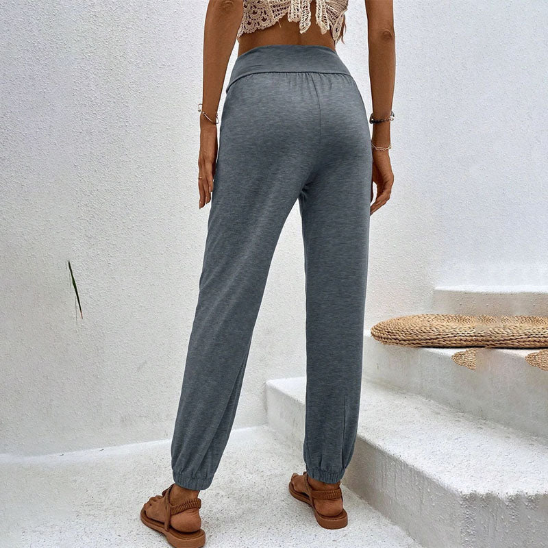 W&W Mode – Einfarbige Freizeithose