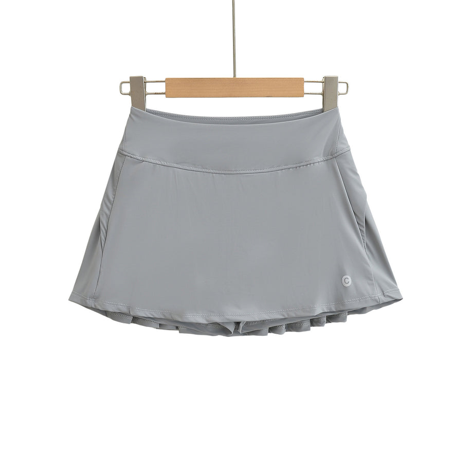 Damen Sportlicher Faltenrock mit integrierten Shorts WW