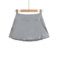 Damen Sportlicher Faltenrock mit integrierten Shorts WW