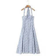 Damen A-Linien Kleid mit schulterfreiem Design und floralem Print WW