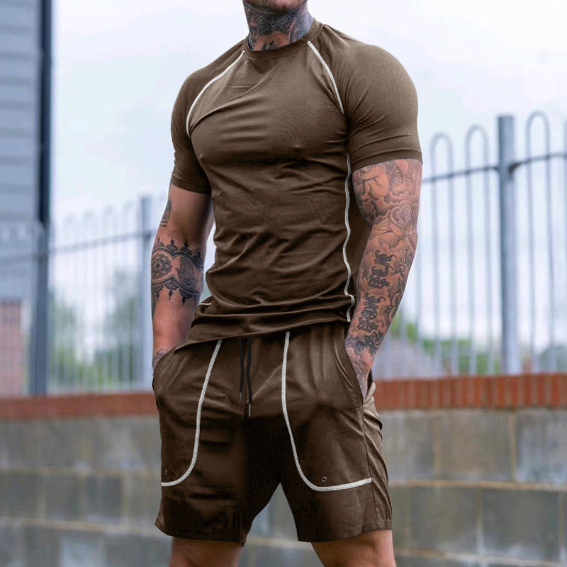 Herren Sportliches Funktions-Set aus atmungsaktivem Material mit vielseitigen Taschen WW