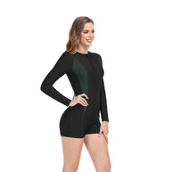 Damen Reißverschluss Langarm Schwimm-Overall WW