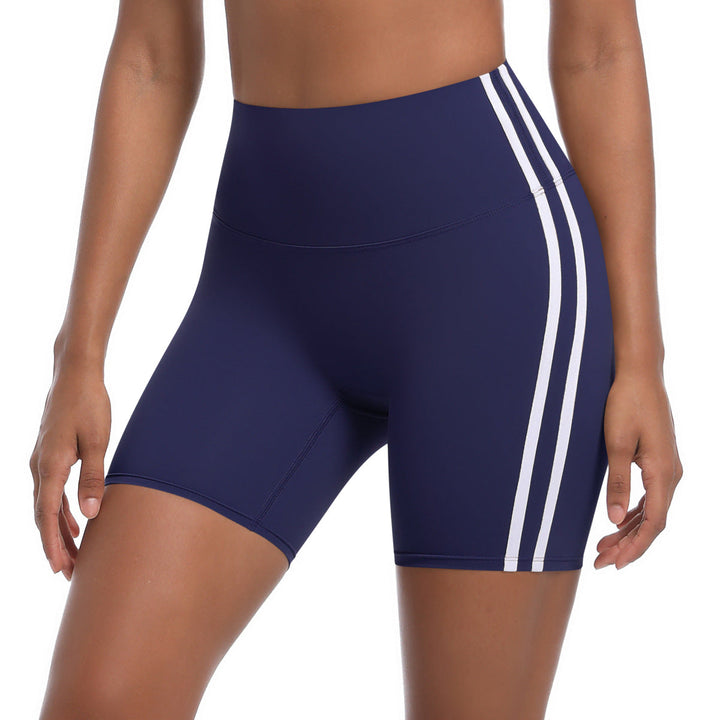 Damen Sportliche Shorts mit hohem Bund und strategischen Einsätzen für aktiven Komfort W&W Mode