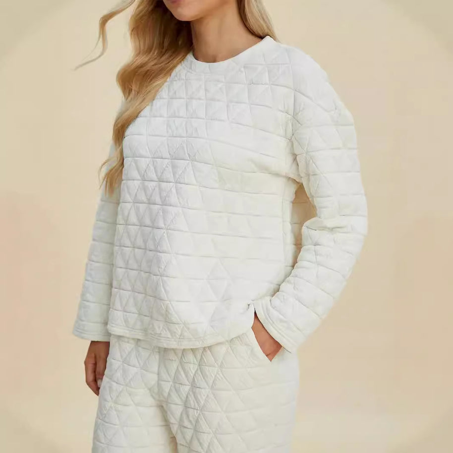 Damen Quilted Lounge-Set WW