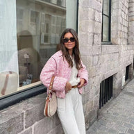 WW | Rosa Sommerjacke Mit Print