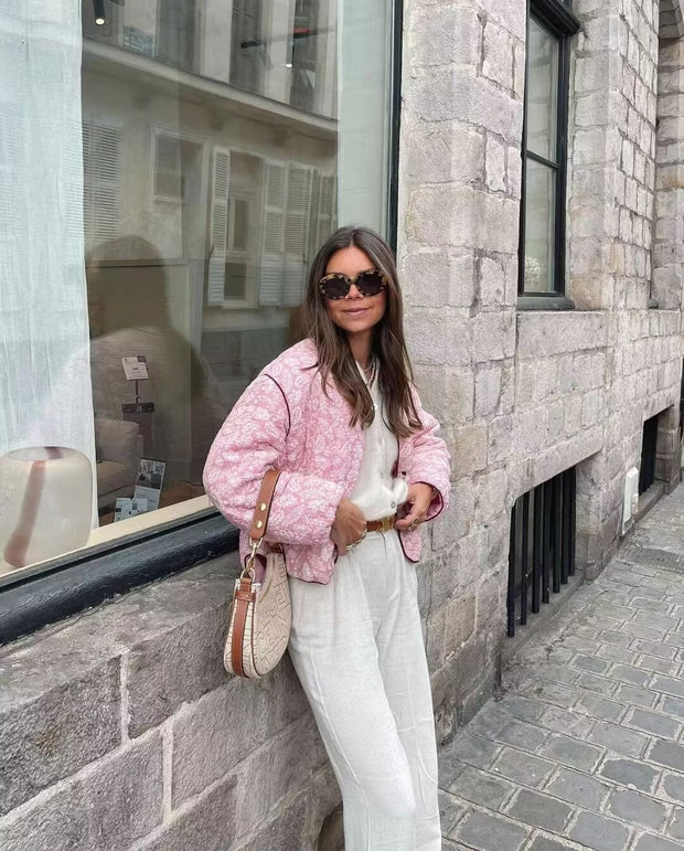 WW | Rosa Sommerjacke Mit Print