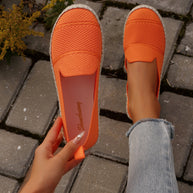 Damen Espadrilles mit atmungsaktiver Obermaterialstruktur und bequemer Sohle WW