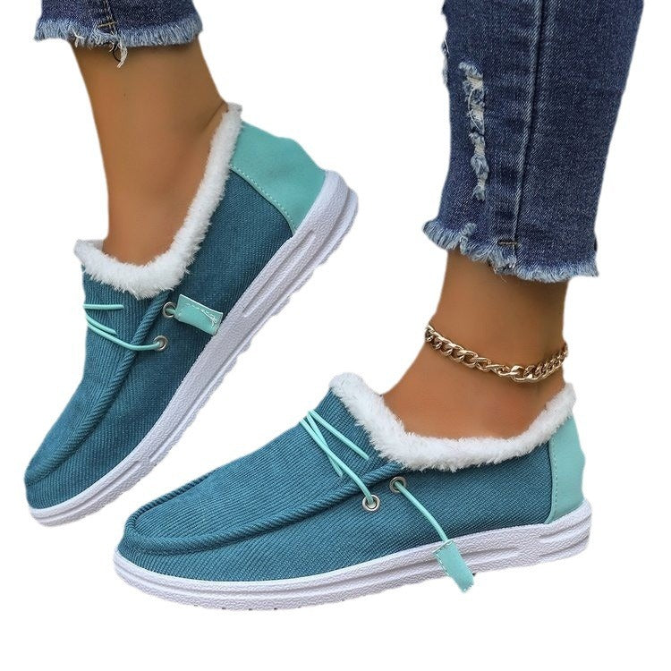 Damen Bequeme Slip-On Clogs mit kuscheligem Innenfutter und flexibler Sohle WW
