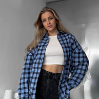 Damen Karottenbluse mit romantischem Spitzenbesatz WW