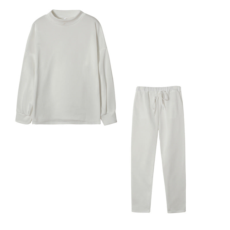 Damen Sportliches Jogginganzug-Set mit komfortablem Schnitt und hohem Kragen WW