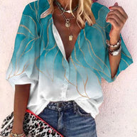 WW | Spitzenbestickte Boho Langarm Tunika Bluse