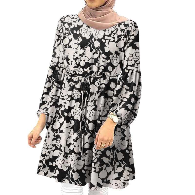 Damen Blumenkleid im eleganten Schnitt WW
