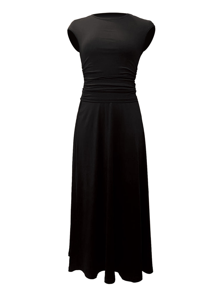 Damen elegantes und fließendes Zweiteiler Kleid WW