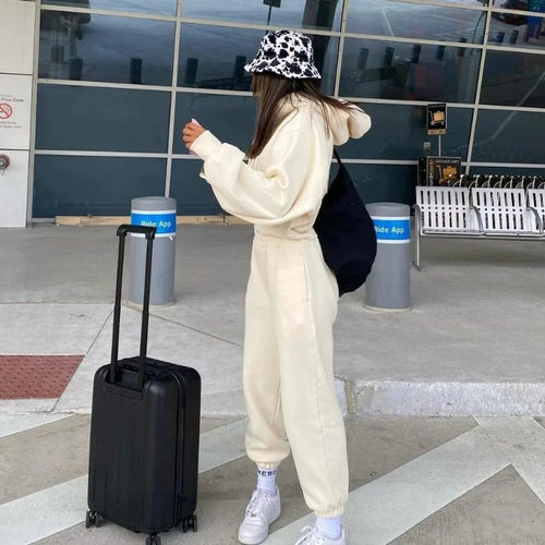 Damen Sportliches Sweatshirt- und Jogginghose-Set WW