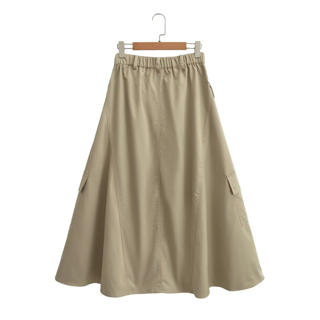 Damen Cargo-Rock mit praktischen Taschen und elegantem Schnitt W&W Mode