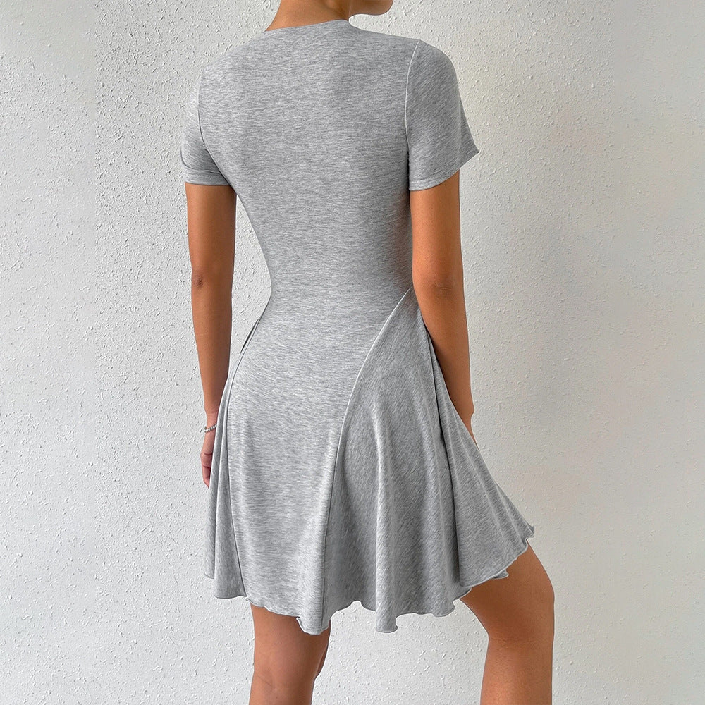 Damen Freizeitkleid mit schmeichelndem Schnitt und eleganter A-Linien Silhouette W&W Mode